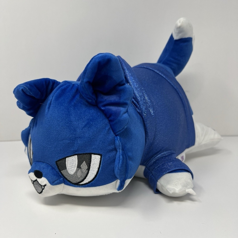 Aphmau Meemeows Mystery Blue Wolf Cat Plush 12‎ inch Bonkers 2024 Toy Cute